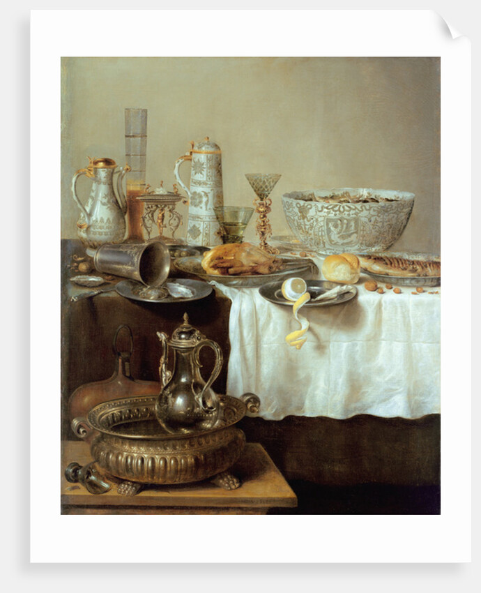 Breakfast Still Life, 1638 by Willem Claesz. Heda