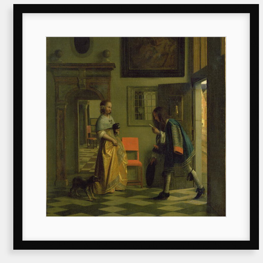 The Messenger, c.1669 by Pieter de Hooch