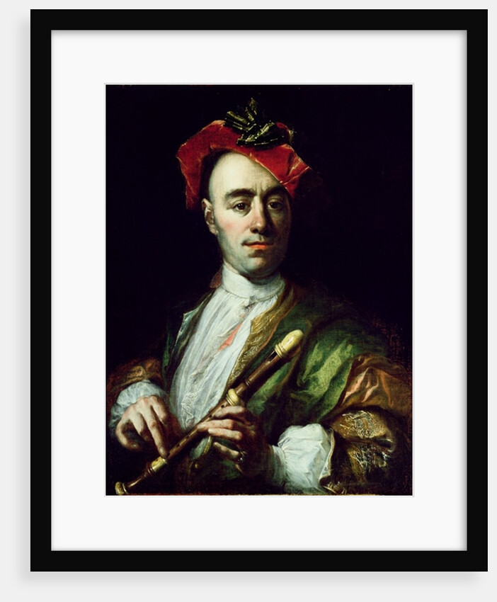 Portrait of a Recorder Player by Johann Kupezky or Kupetzky