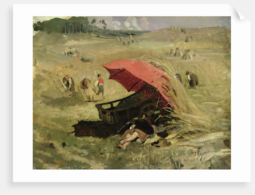 The Red Sunshade, c.1860 by Franz Seraph von Lenbach