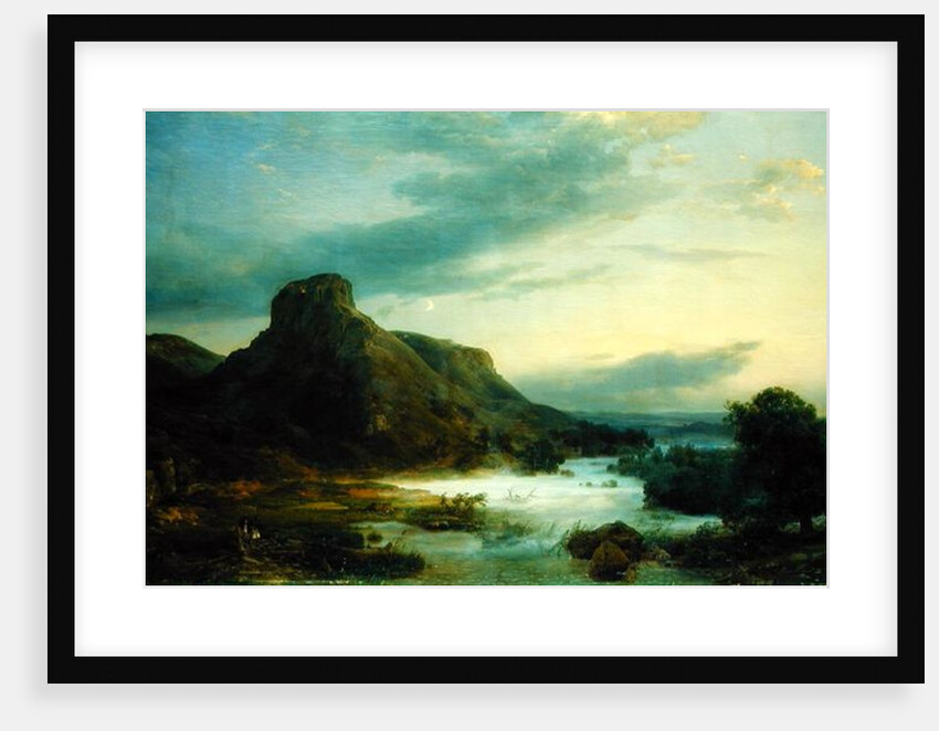 Mountains in an Evening Mist, 1856 by Carl Friedrich Lessing