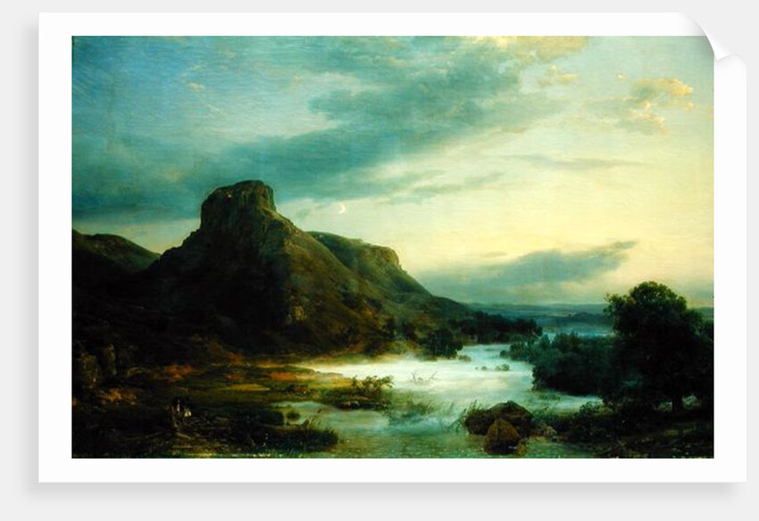 Mountains in an Evening Mist, 1856 by Carl Friedrich Lessing