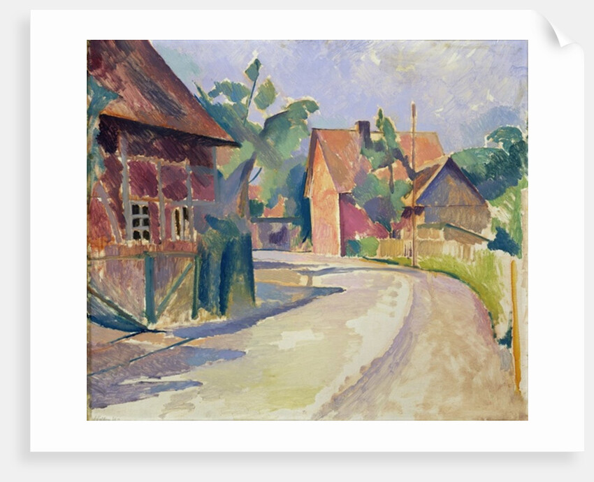 A Village Street by Franz Nolken