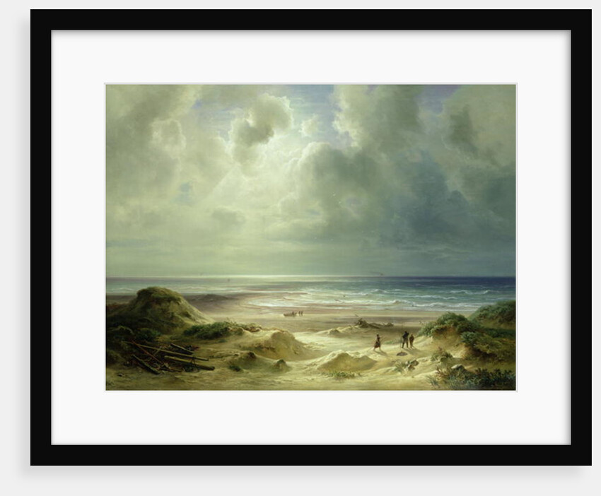 Dune by Hegoland, Tranquil Sea by Carl Morgenstern