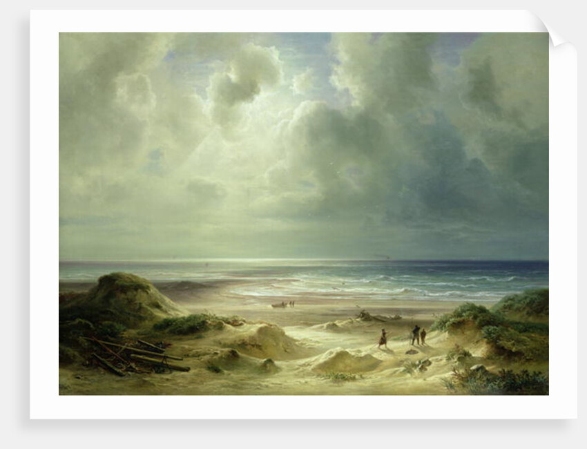 Dune by Hegoland, Tranquil Sea by Carl Morgenstern