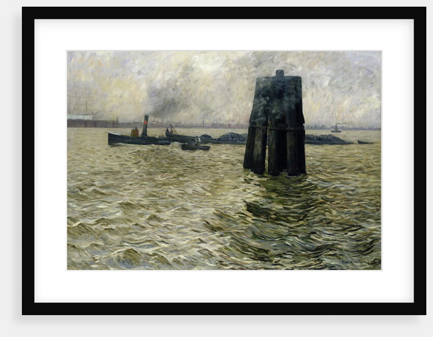 The Port of Hamburg, 1894 by Leopold Karl Walter von Kalckreuth