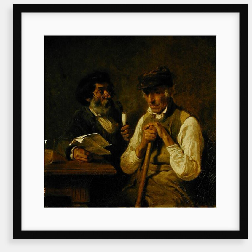 Workers Talking Politics, 1841 by Hermann Kauffmann