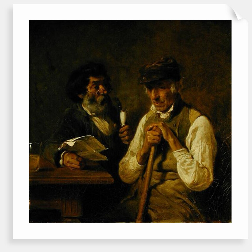 Workers Talking Politics, 1841 by Hermann Kauffmann