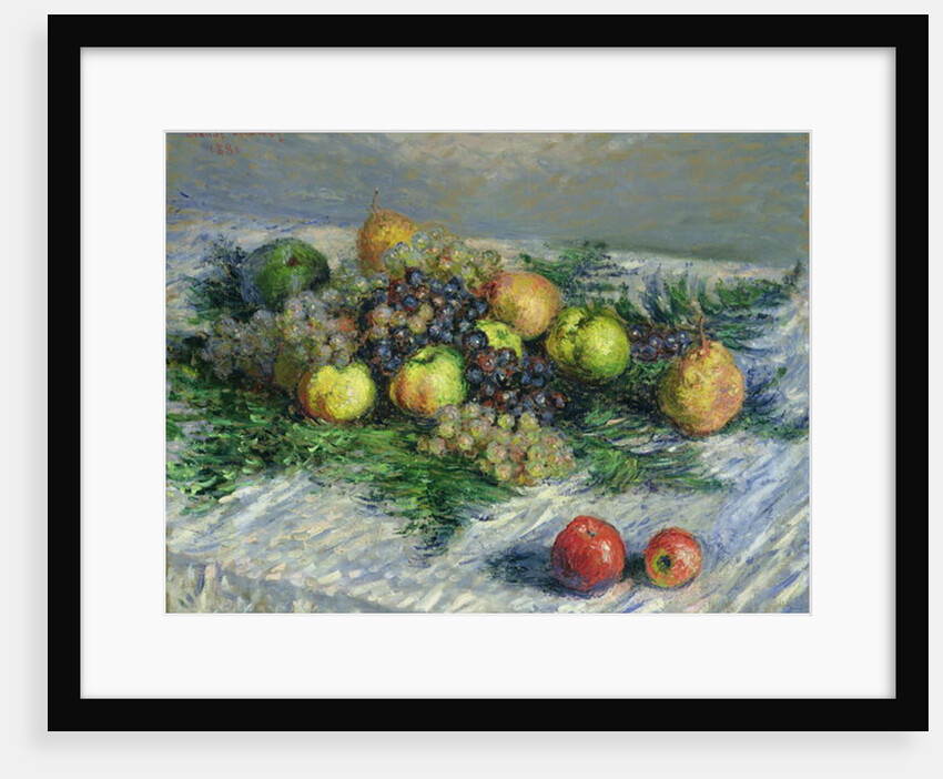 Still Life with Pears and Grapes, 1880 by Claude Monet