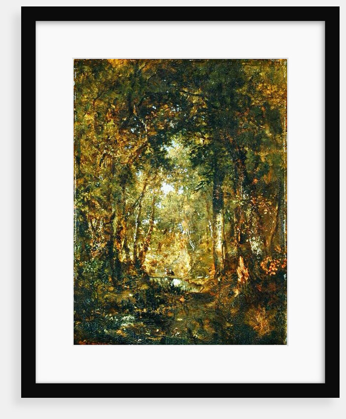 In the Wood at Fontainebleau by Theodore Rousseau