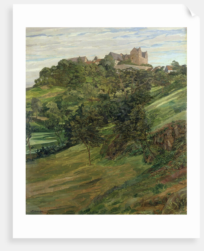 Lichtenberg Castle in Odenwald, 1900 by Heinrich Wilhelm Truebner