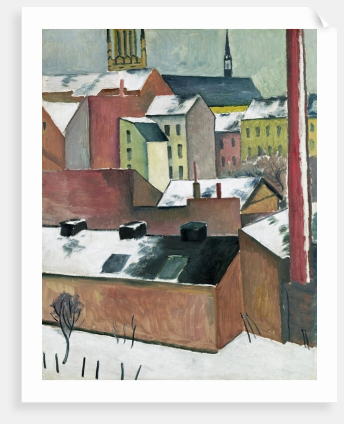 The Church of St Mary in Bonn in Snow, 1911 by August Macke