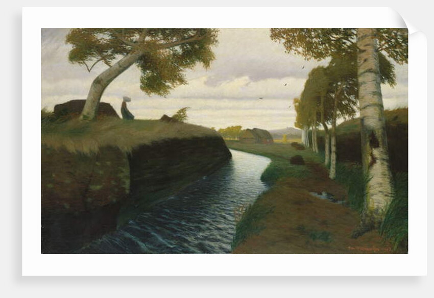 Canal in Moorland, 1903 by Otto Modersohn