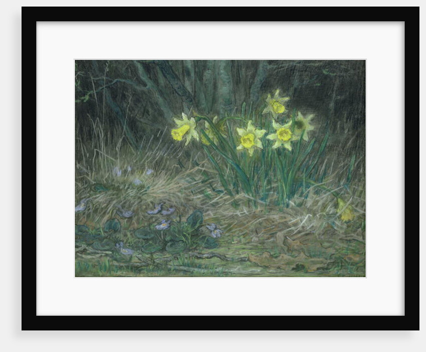 Narcissi and Violets, c.1867 by Jean-Francois Millet