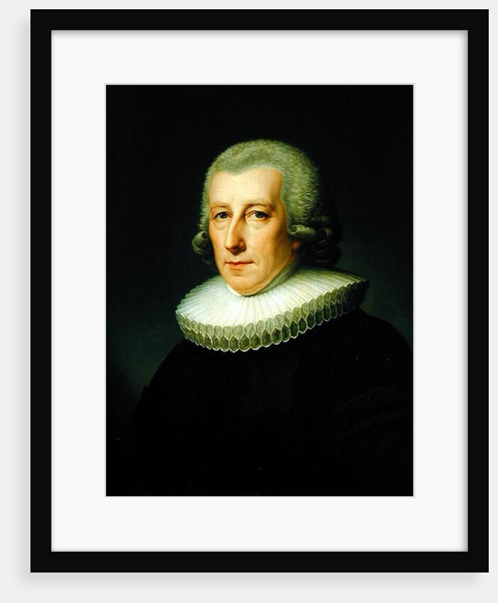 Portrait of Pastor Johann Bernhard Klefeker by Friedrich Carl Groger