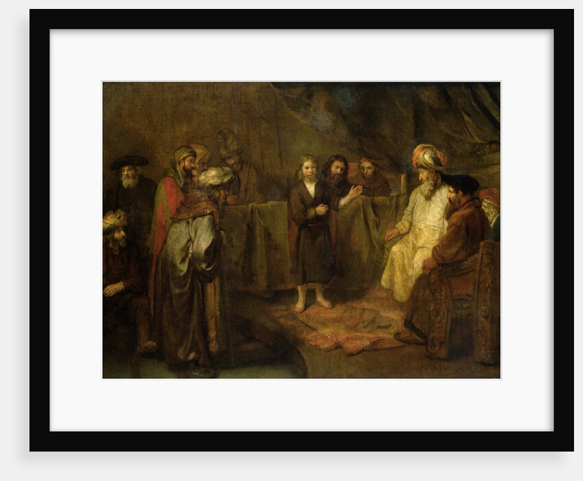 The Twelve Year Old Jesus in front of the Scribes, c.1655 by Rembrandt Harmensz. van Rijn
