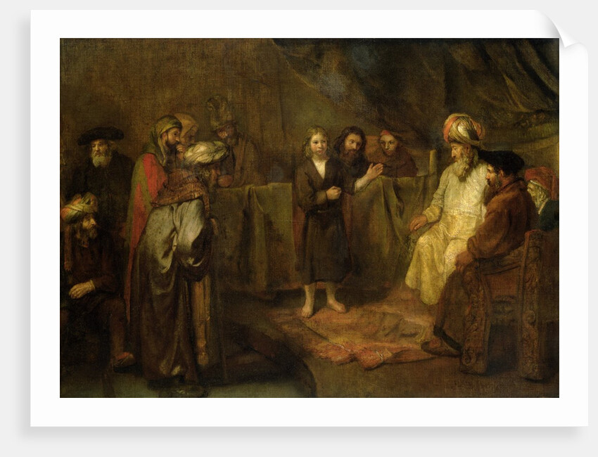 The Twelve Year Old Jesus in front of the Scribes, c.1655 by Rembrandt Harmensz. van Rijn