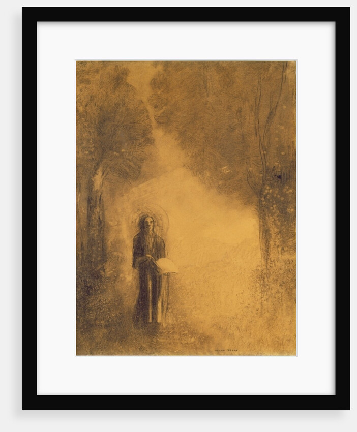 The Walker, Study for 'The walking Buddha'), 1890-95 by Odilon Redon