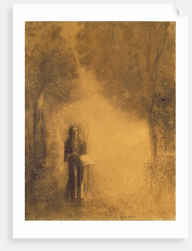 The Walker, Study for 'The walking Buddha'), 1890-95 by Odilon Redon