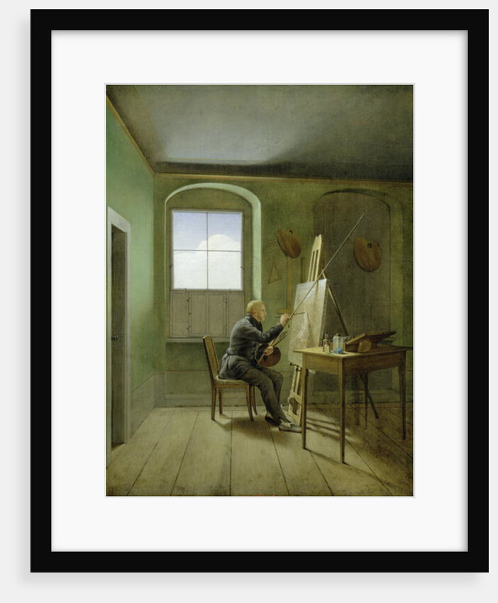 Caspar David Friedrich in his studio, 1811 by Georg Friedrich Kersting