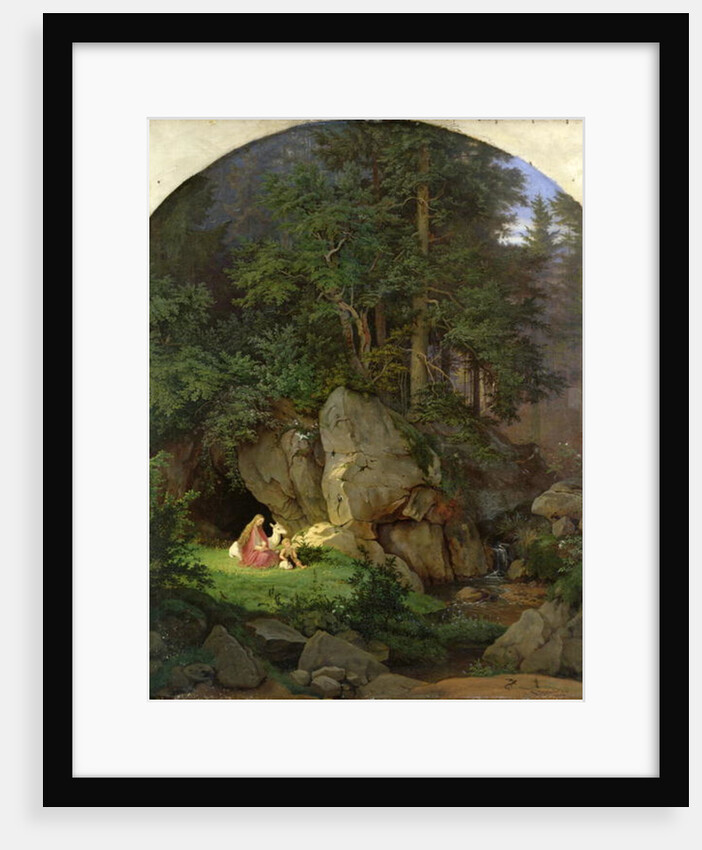 Genoveva in the Wood Clearing, 1839-41 by Ludwig Adrian Richter