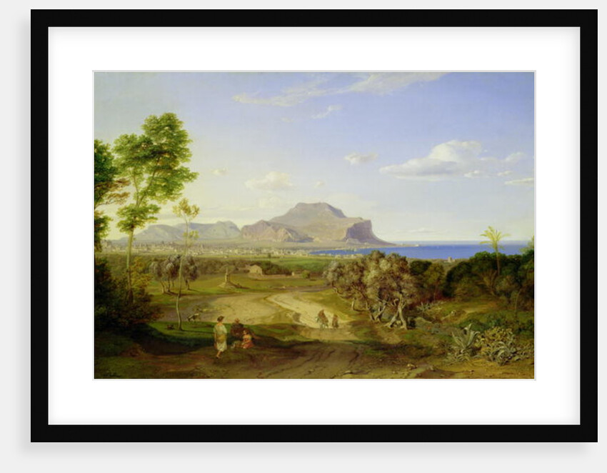 View over Palermo, 1828 by Carl Rottmann
