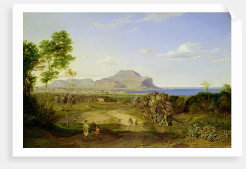 View over Palermo, 1828 by Carl Rottmann