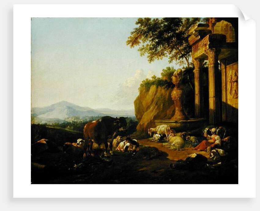 Landscape with a ruin, 1670 by Johann Heinrich Roos