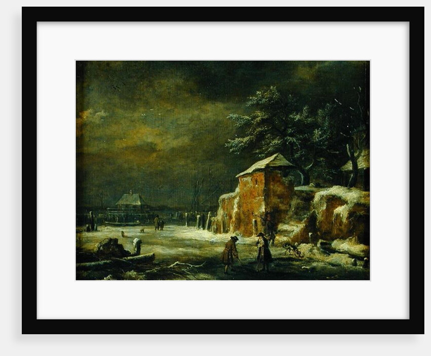 Winter Landscape by Jacob Isaaksz. or Isaacksz. van Ruisdael