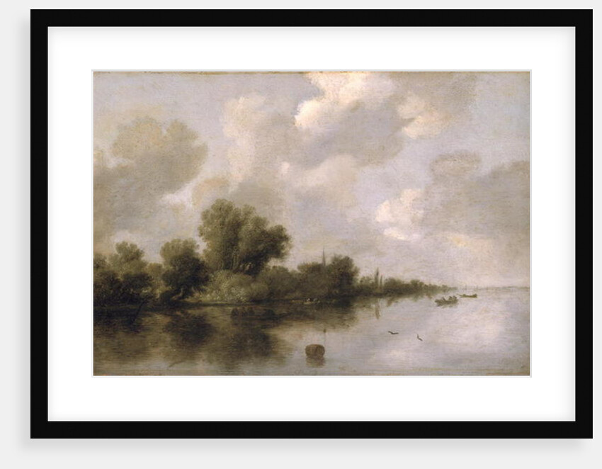 River Landscape, 1632 by Salomon van Ruisdael or Ruysdael