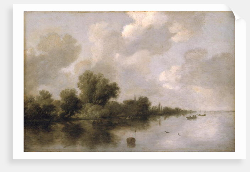 River Landscape, 1632 by Salomon van Ruisdael or Ruysdael