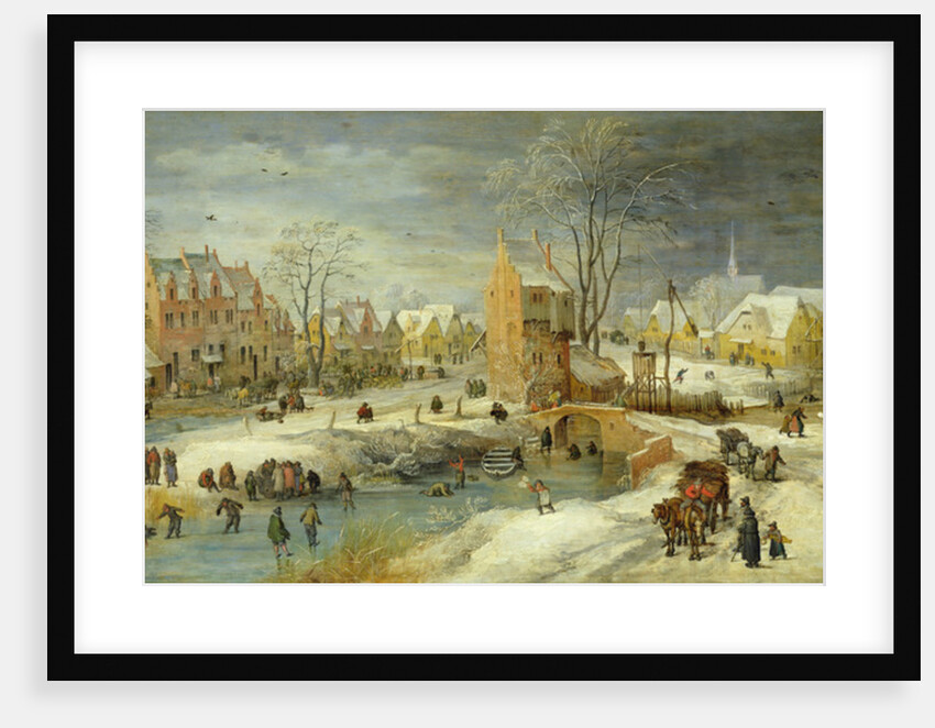 Village in Winter by Joos or Josse de The Younger Momper