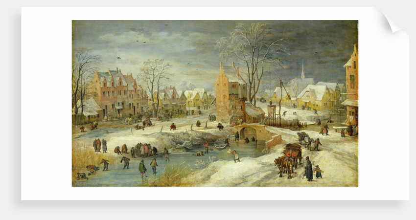 Village in Winter by Joos or Josse de The Younger Momper