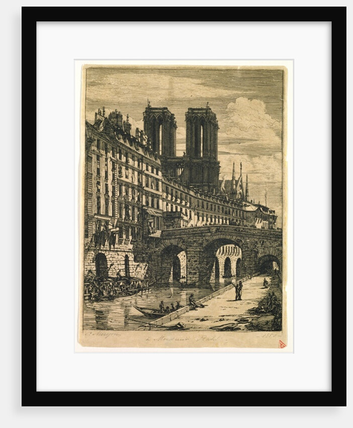 The Little Bridge, 1850 by Charles Meryon