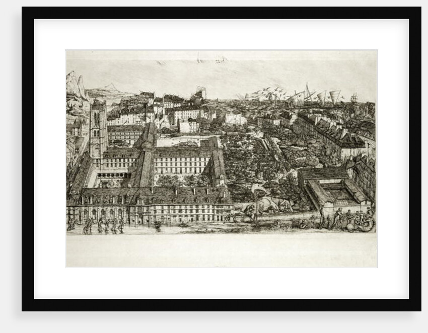 College Henri IV and the Lycee Napoleon, 1864 by Charles Meryon