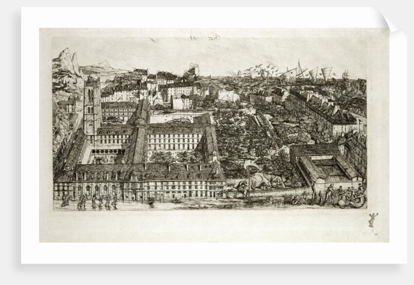 College Henri IV and the Lycee Napoleon, 1864 by Charles Meryon