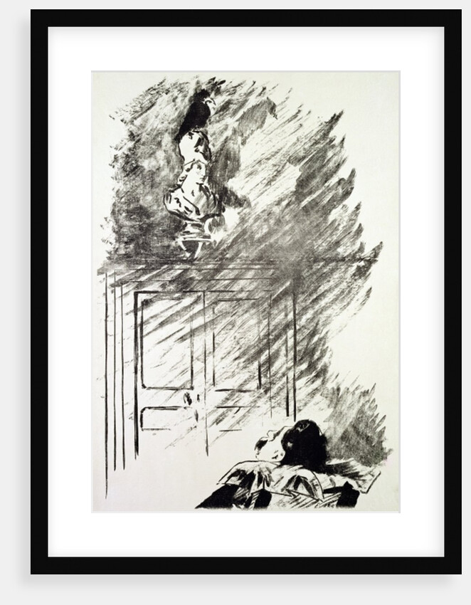 Illustration for 'The Raven', by Edgar Allen Poe, 1875 by Edouard Manet