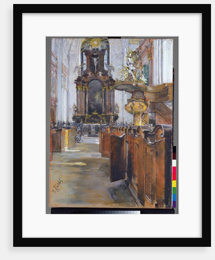 Interior of St. Michaelis in Hamburg, 1890 by Gotthardt Johann Kuehl