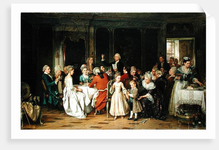 The Toast to the Bride, 1870 by Marc Louis Benjamin Vautier