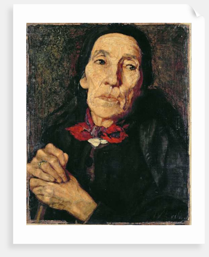 The Old Farmer, 1875 by Wilhelm Maria Hubertus (circle of) Leibl