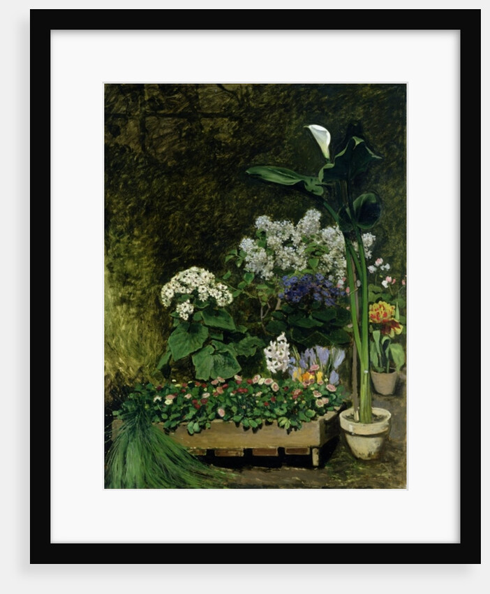 Flowers in a Greenhouse, 1864 by Pierre Auguste Renoir