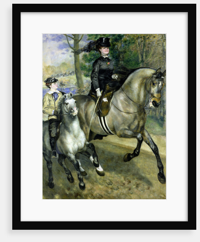 Horsewoman in the Bois de Boulogne, 1873 by Pierre Auguste Renoir