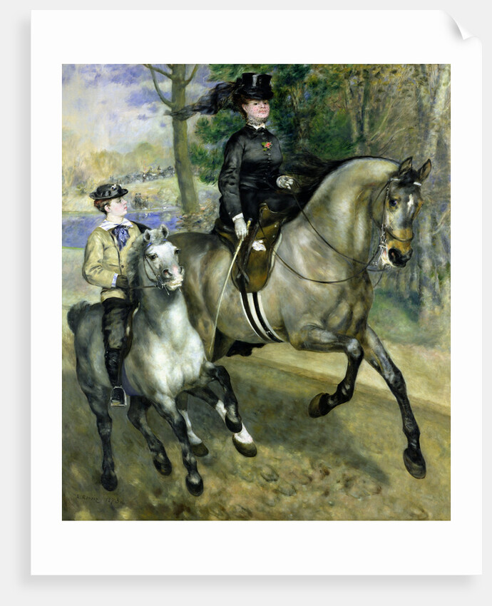 Horsewoman in the Bois de Boulogne, 1873 by Pierre Auguste Renoir
