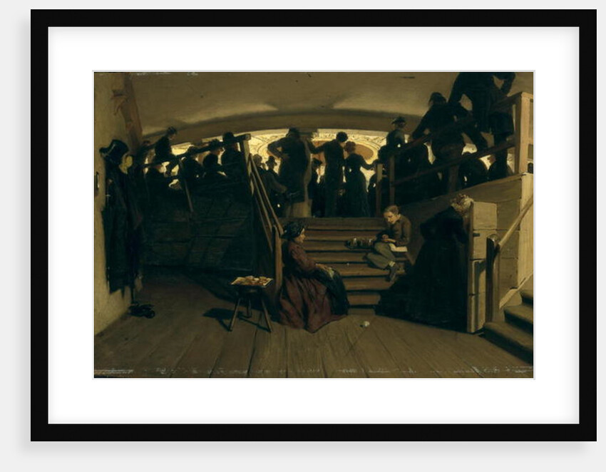 In the Gallery of the Hamburg State Theatre, c.1880 by Hans Speckter
