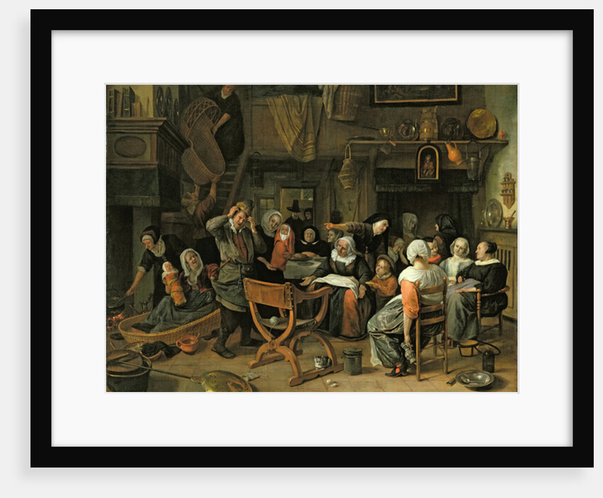 The Christening Feast, 1668 by Jan Havicksz. Steen