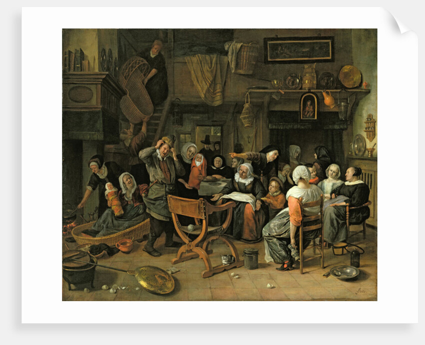 The Christening Feast, 1668 by Jan Havicksz. Steen