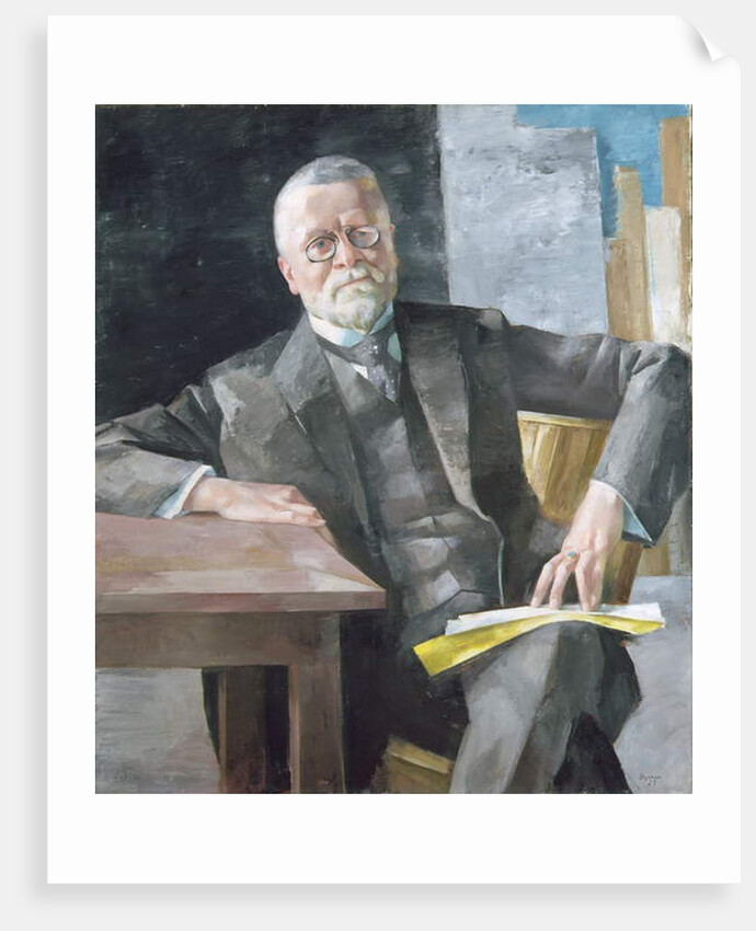 Professor Dr. Fritz Schumacher, 1927 by Heinrich Stegemann