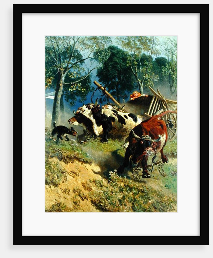 The team of oxen breaks loose by Teutwart Schmitson