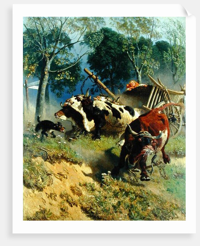 The team of oxen breaks loose by Teutwart Schmitson