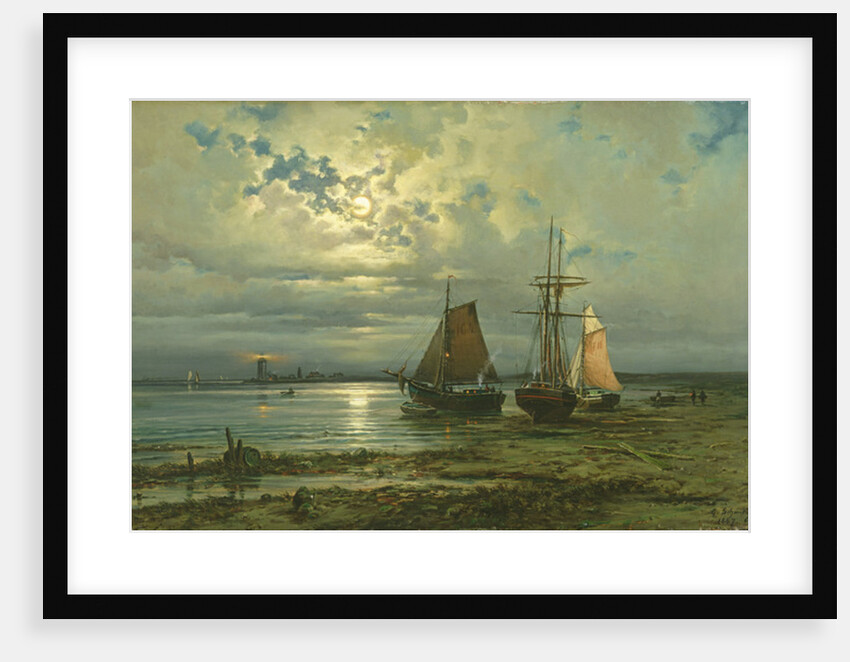 Neuwerk by Moonlight, 1887 by Georg Schmitz